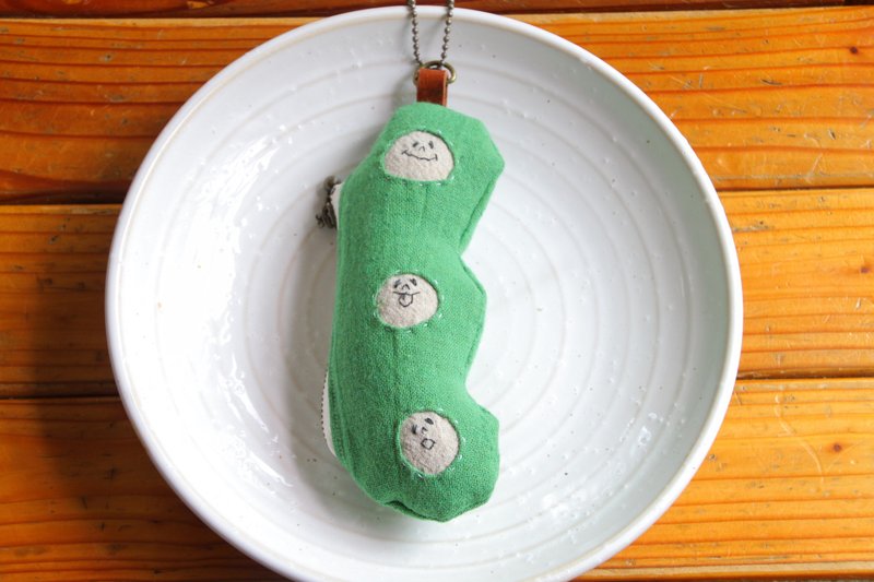 Beans pouch 01 - 化妆包/杂物包 - 棉．麻 绿色