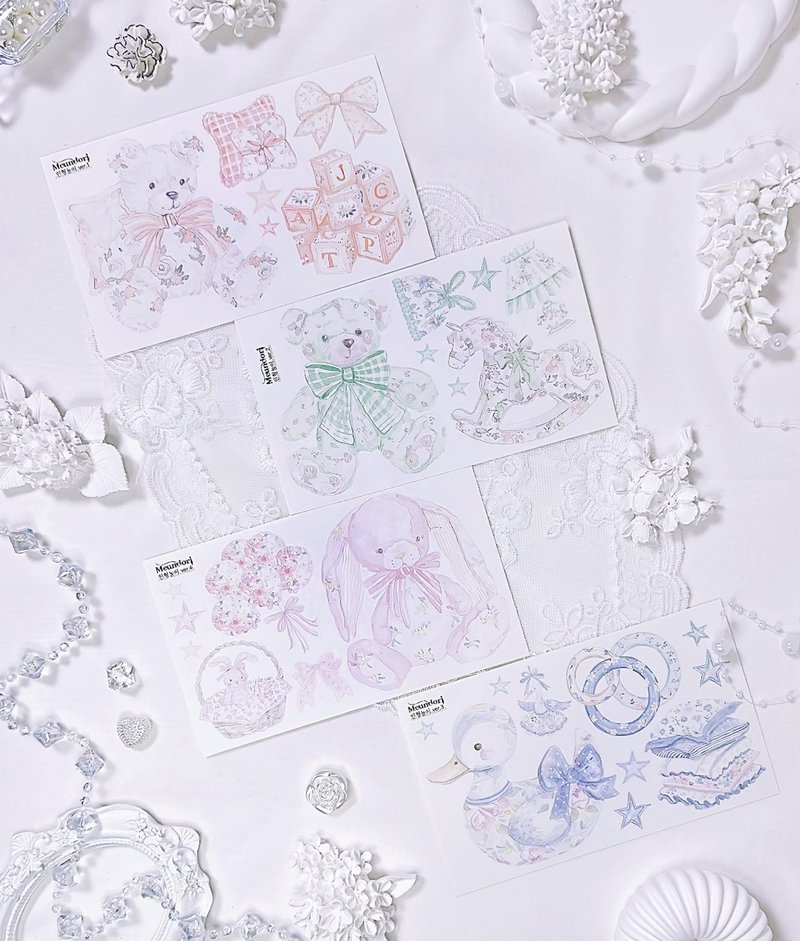 玩偶游戏春日纸胶带 - 贴纸 - 纸 