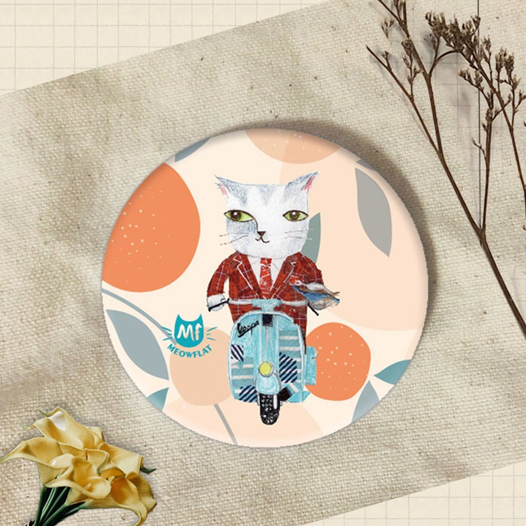 Meowflat 胸章/徽章/别针|猫2.0系列 - 徽章/别针 - 塑料 