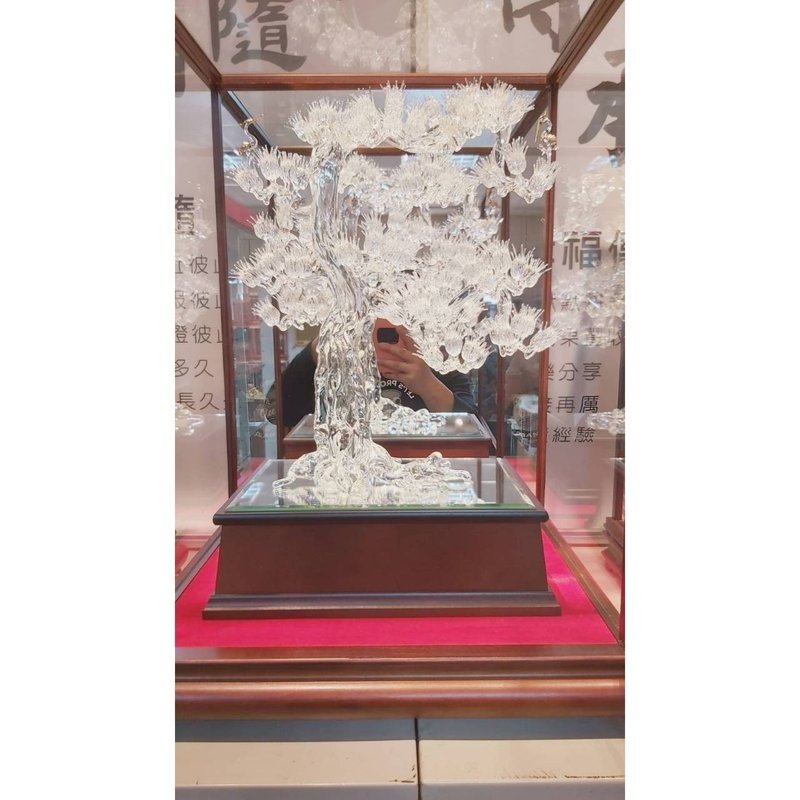 琉璃 松鹤同春 开幕送礼 升迁送礼 退休送礼 退伍贺礼 新居落成 - 其他 - 其他材质 金色