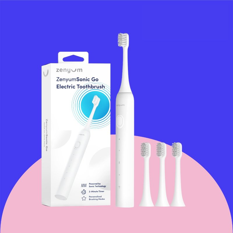 旅行必备|ZenyumSonicGo声波震动牙刷连刷头3件装(白色)#电动牙刷 - 牙刷/口腔清洁 - 其他材质 白色