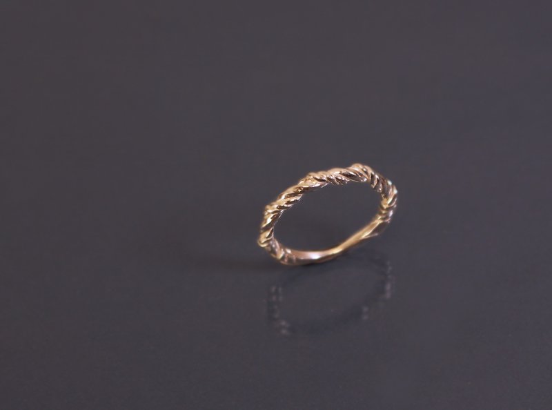 小品系列-大小麻花925银戒 - 戒指 - 纯银 紫色