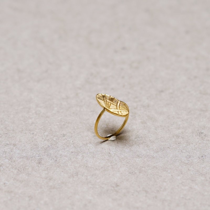 法国独立设计师 巴黎工坊匠人手作 ALMA 戒指 - 戒指 - 铜/黄铜 金色