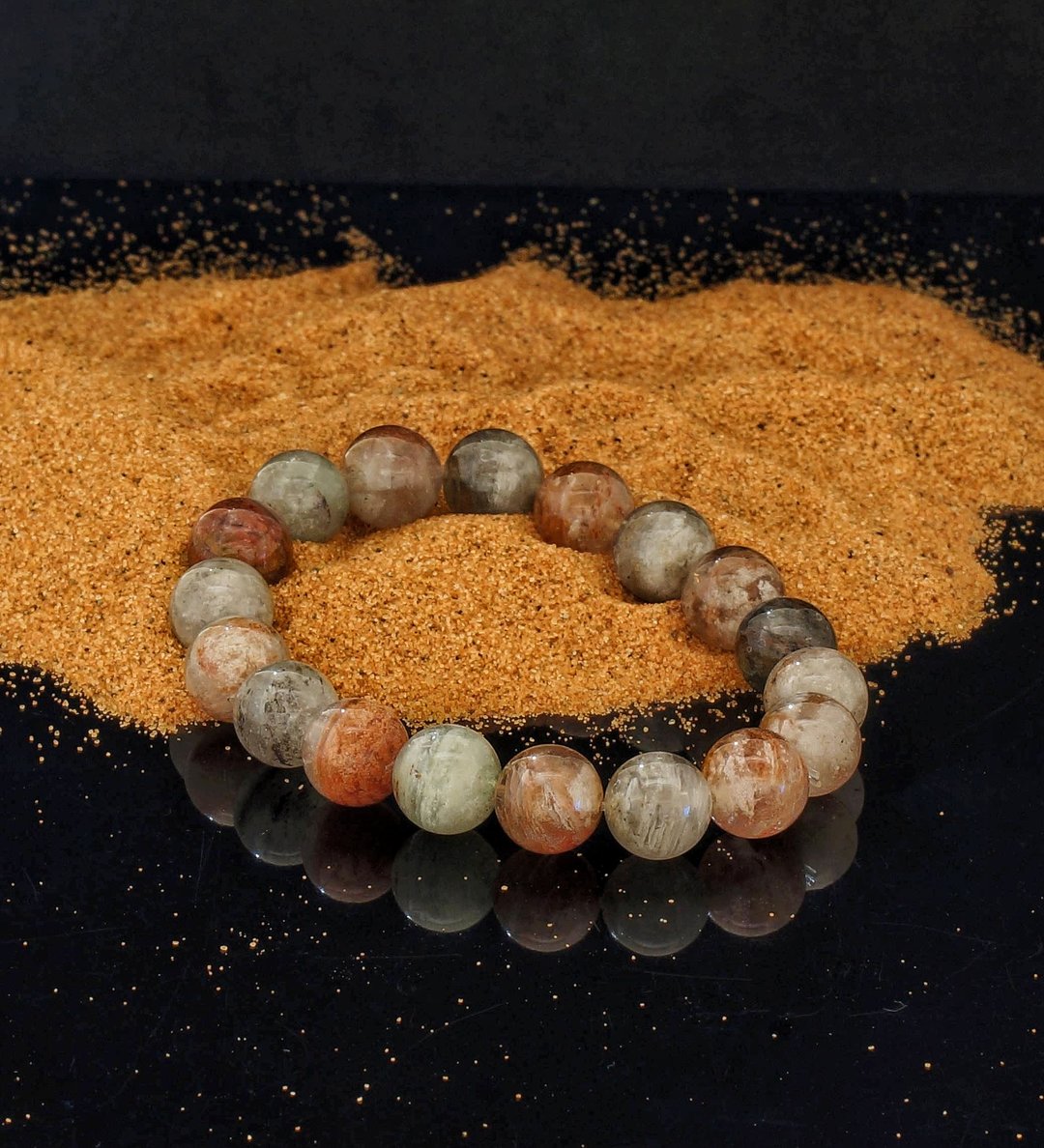 千层四季幽灵 11mm 水晶手链 ( HKA9204 ) - 手链/手环 - 水晶 