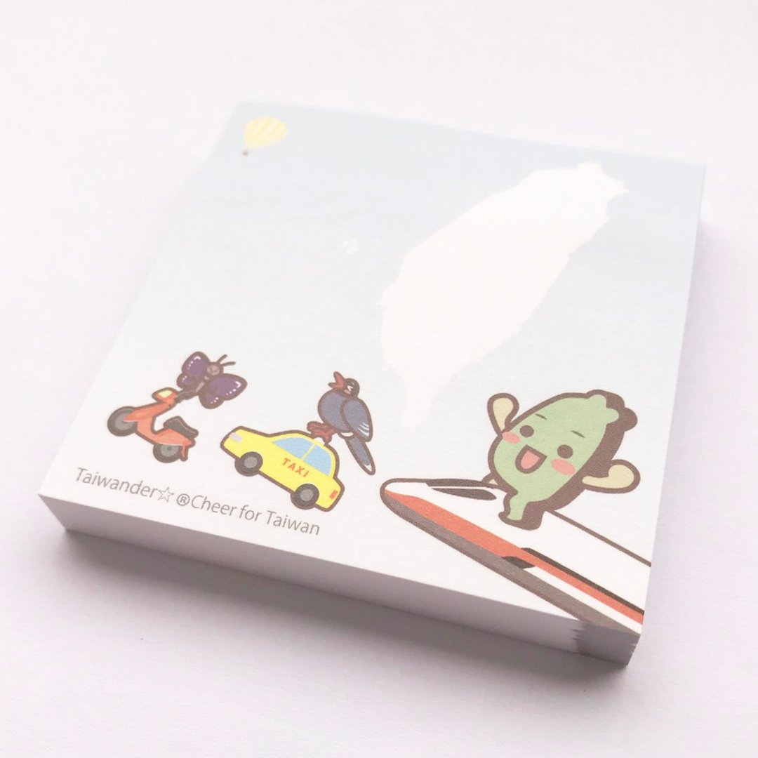 台湾达便利贴【浅蓝色-台湾交通工具】 - 便条纸/标签贴 - 纸 蓝色