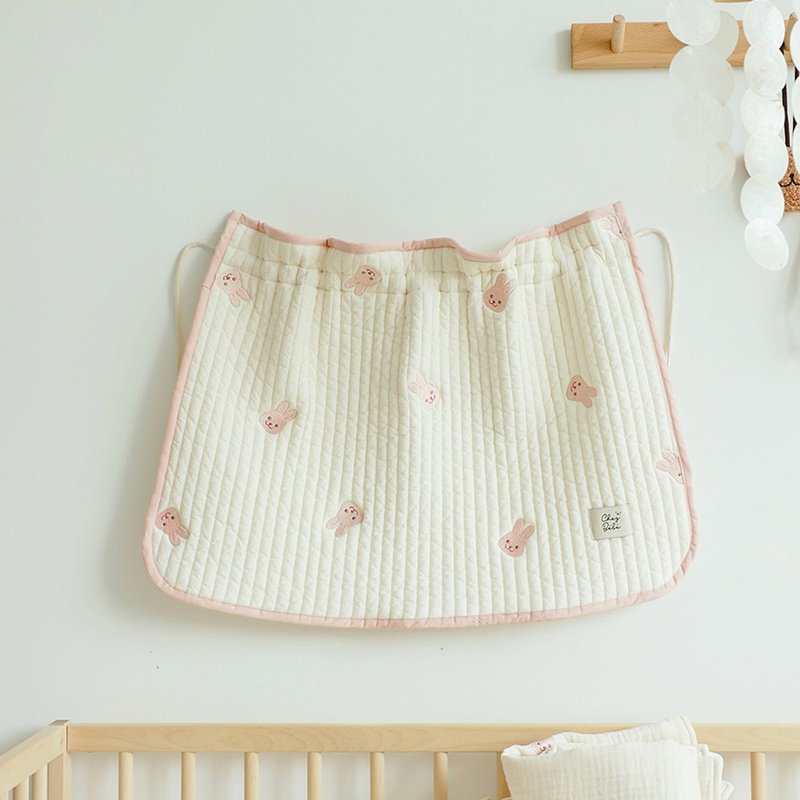 韩国Chezbebe 粉红小兔刺绣汽车遮阳帘 - 婴儿床上用品 - 棉．麻 