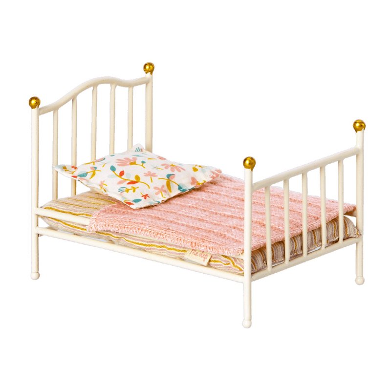 复古纯白小鼠床铺 - 玩偶/公仔 - 其他金属 粉红色