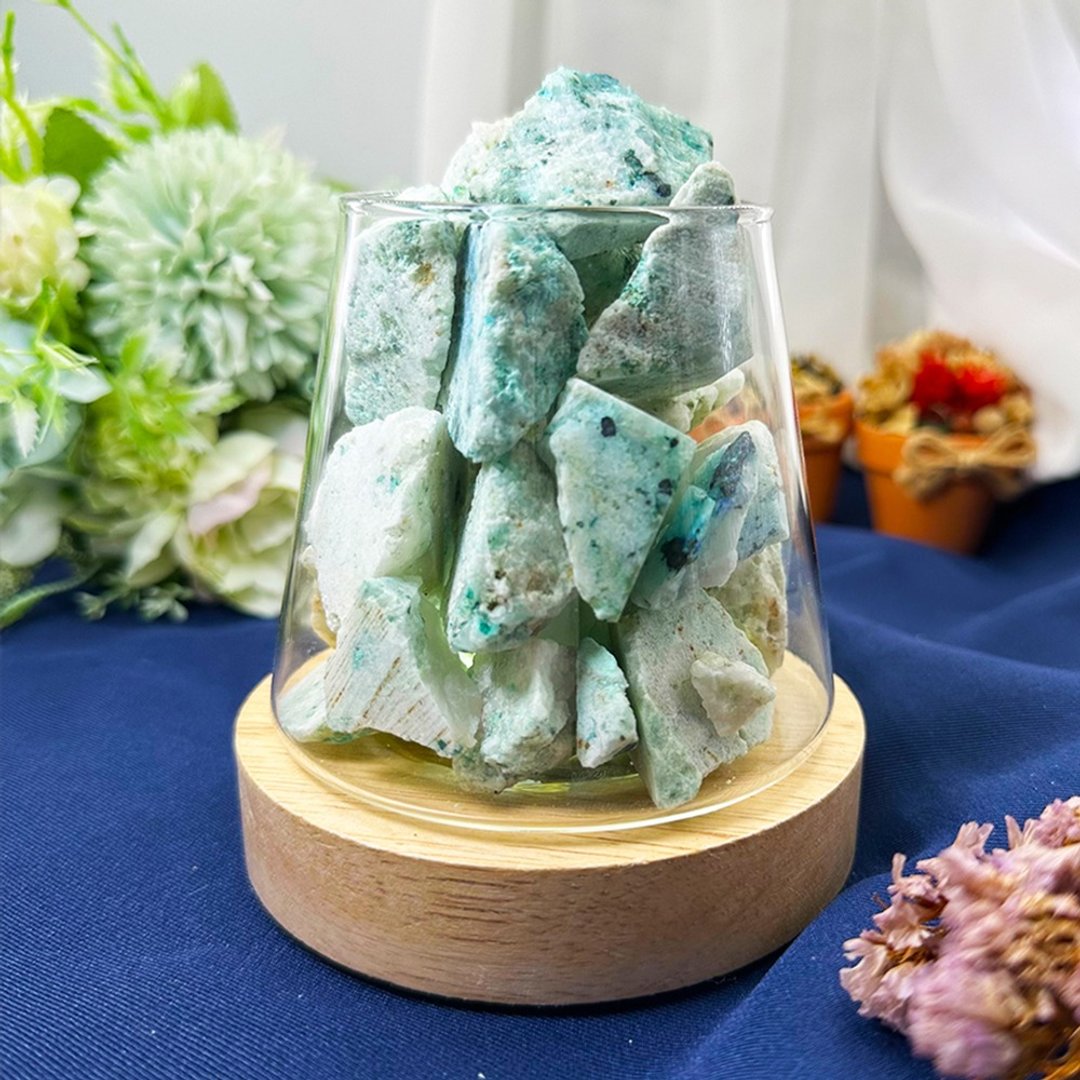 【MU工坊】凤凰石扩香石夜灯/水晶扩香灯/碎石/室内香薰/净化小夜 - 香薰/精油/线香 - 其他材质 
