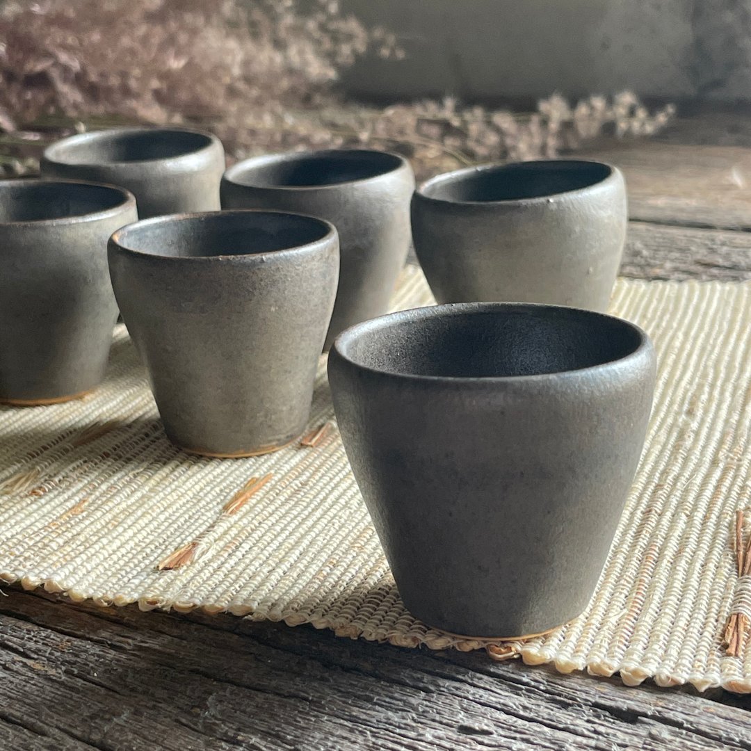 茶杯_墨绿乌金 - 茶具/茶杯 - 陶 黑色