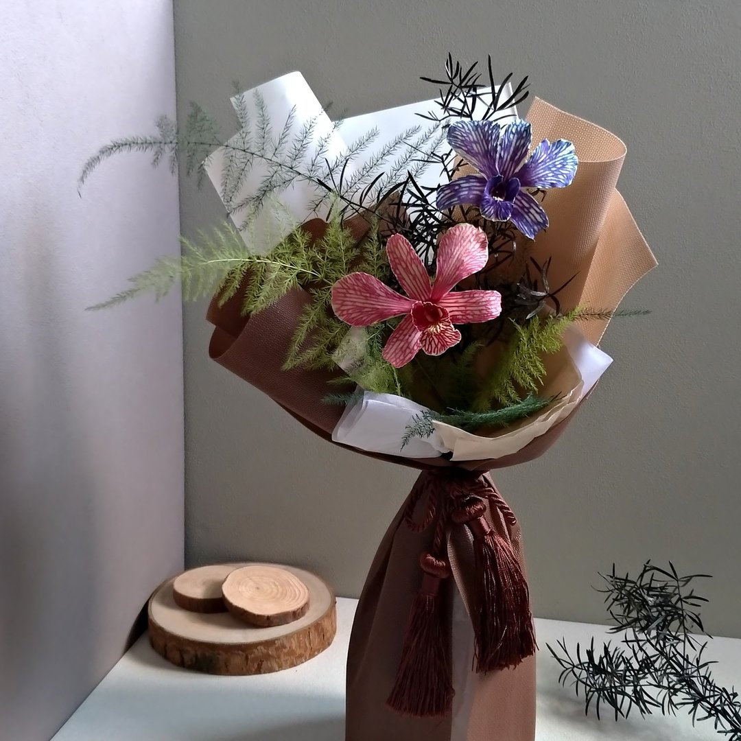 【东方│兰】石斛兰花束│永生花(不凋花)│干燥花 - 干燥花/捧花 - 植物．花 多色