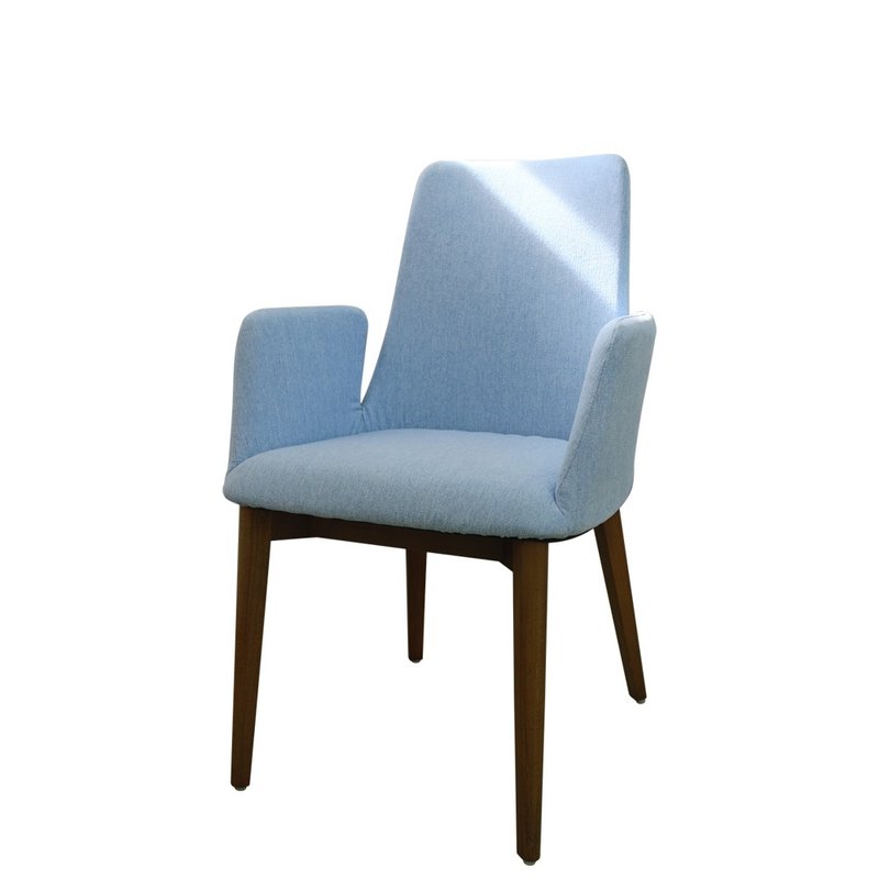 展示品出清 / 9098-6 蓝色布艺扶手椅 - 椅子/沙发 - 软木/水松木 蓝色