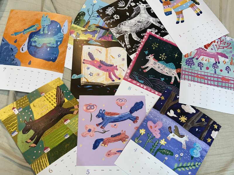 2026马年挂历a4 -马上开心 - 年历/台历 - 纸 