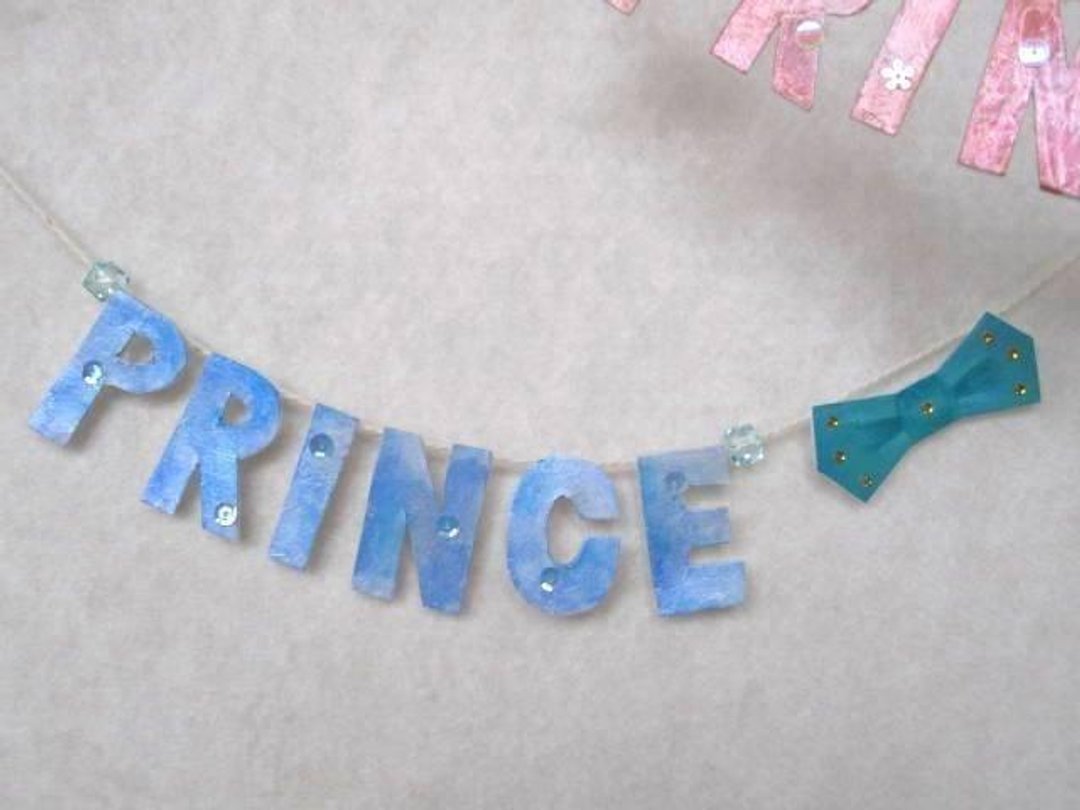 Garland for the Prince - 摆饰 - 纸 蓝色