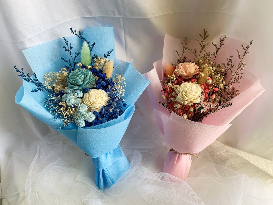 【在线】满天星索拉花干燥花束 DIY手作材料包 - 植栽 - 植物．花 