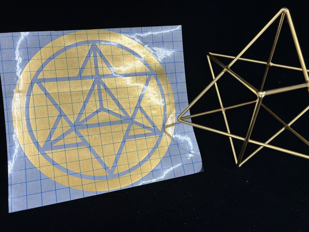 神圣几何贴纸一套三款 - 墙贴/壁贴 - 其他金属 金色