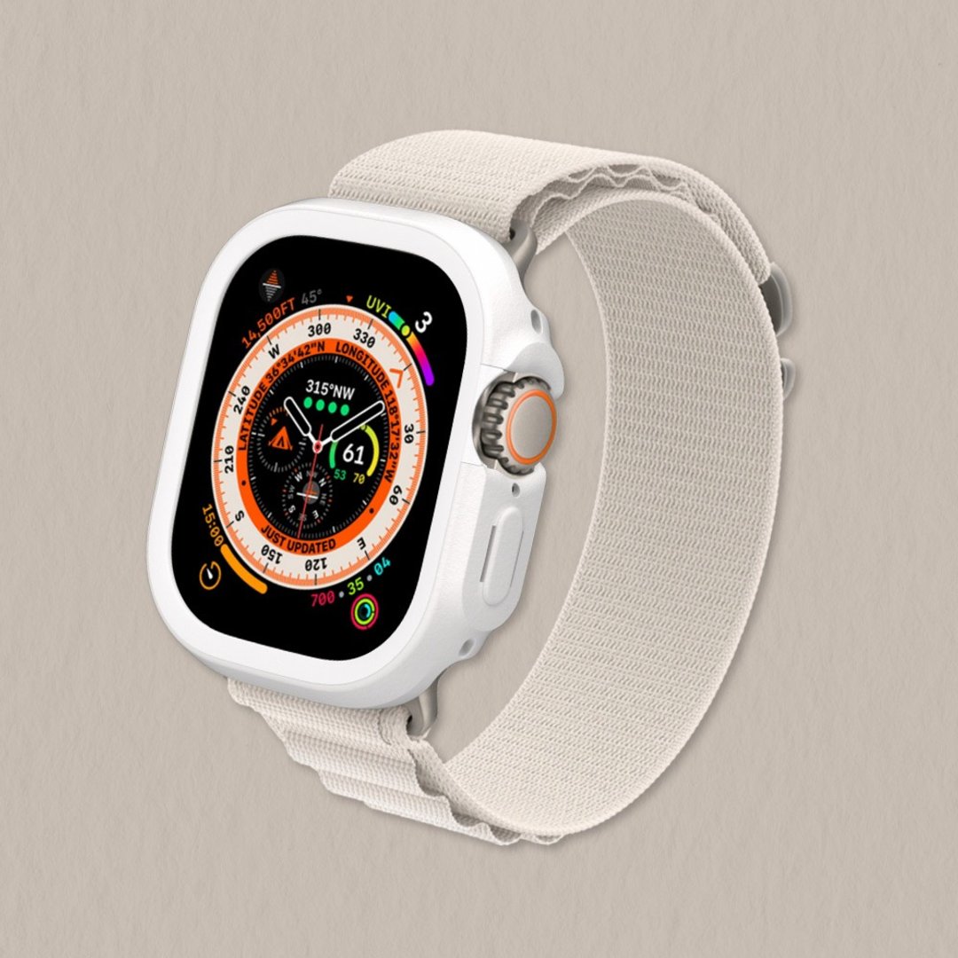 Apple Watch Ultra/Ultra 2/Ultra 3 边框保护壳-经典白 - 数码小物 - 其他材质 