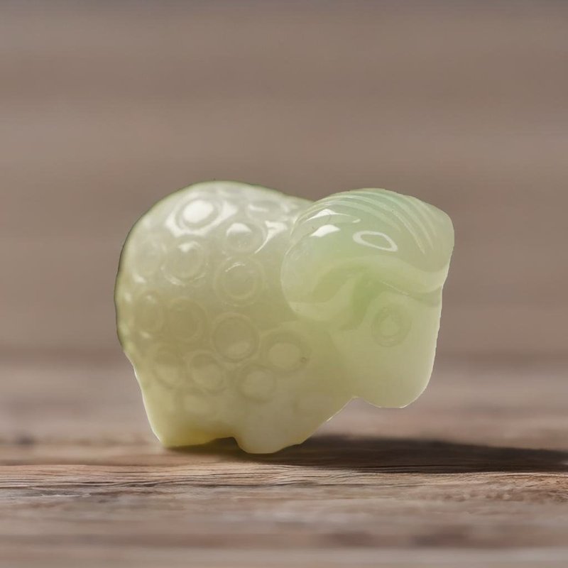 【羊羊得意】飘绿翡翠小绵羊 | 天然缅甸玉翡翠A货 | 送礼 - 摆饰 - 玉石 多色