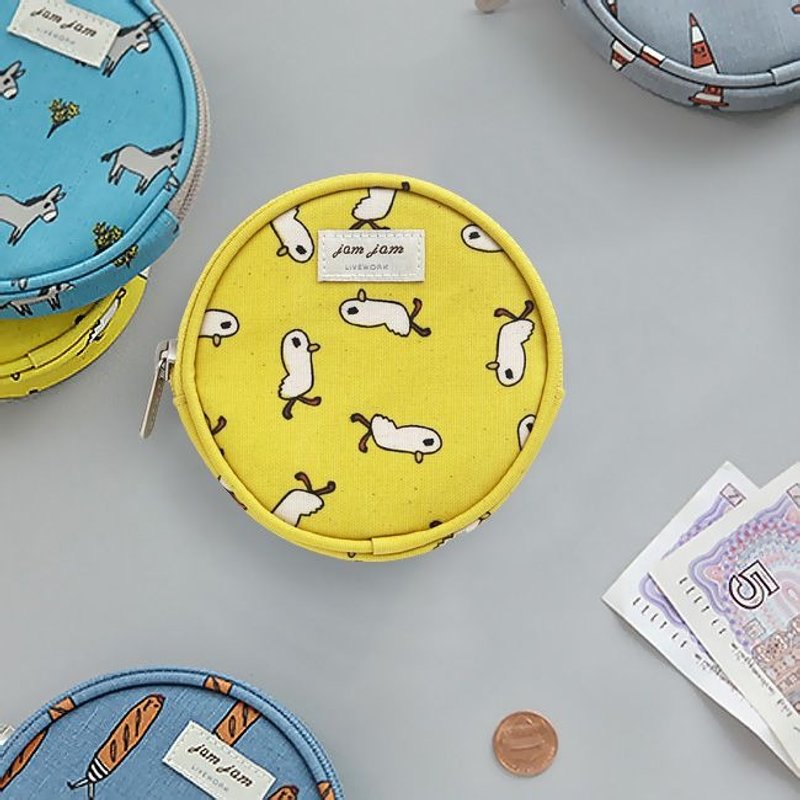 Livework-JAM JAM防泼水小圆包-阳光小鸭,LWK30683 - 零钱包 - 其他材质 黄色