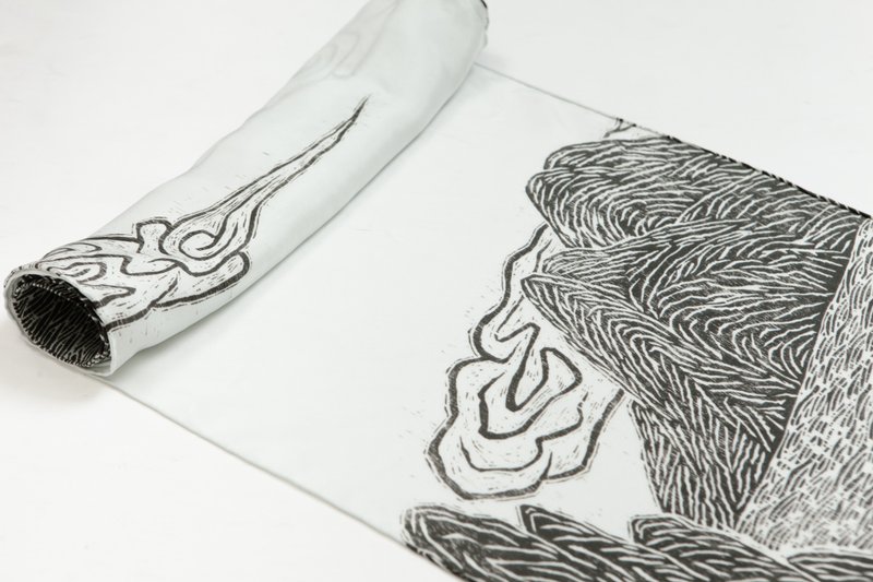 气韵·印花长丝巾 - 丝巾 - 丝．绢 