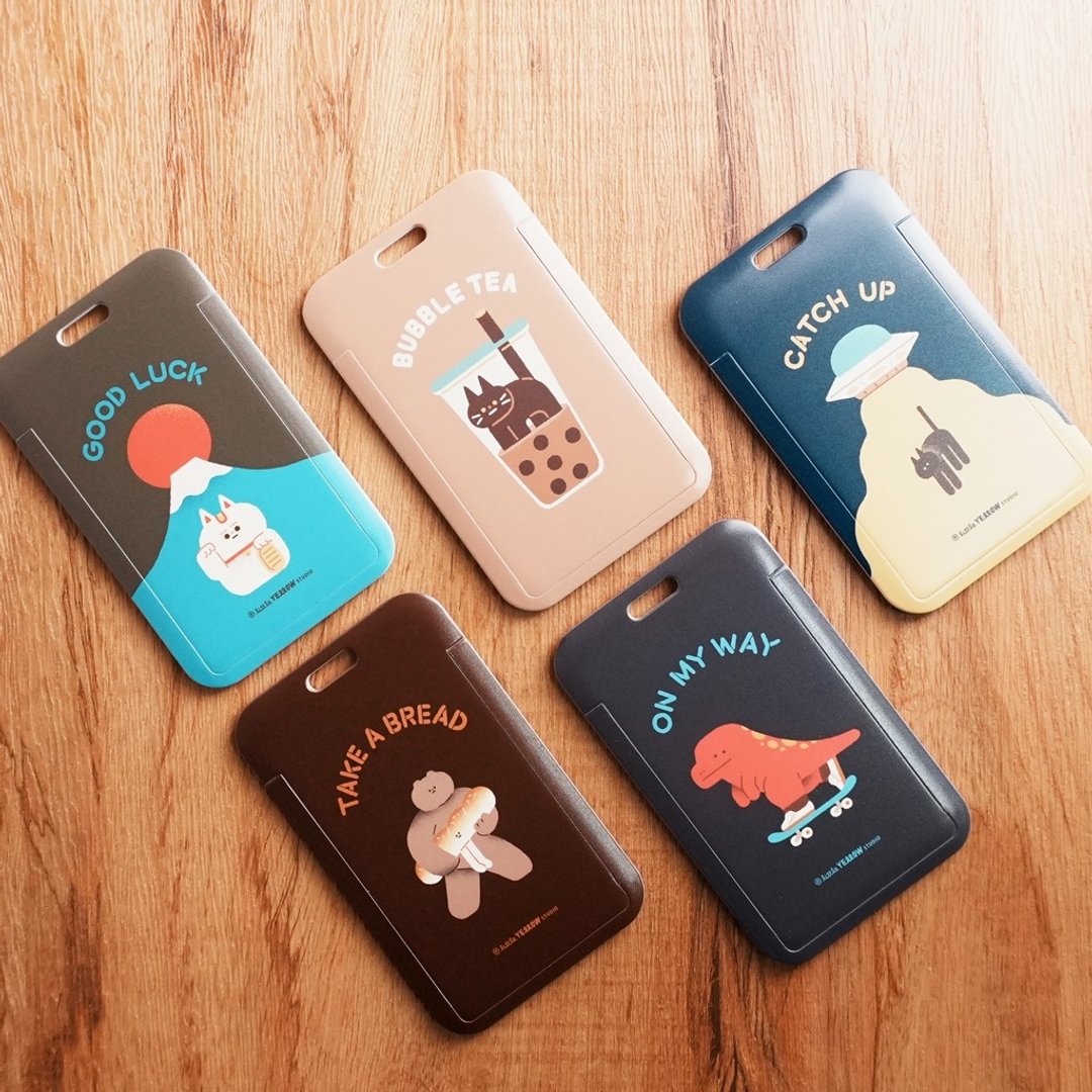 证件套 滑盖卡套 硬壳卡套 附弹簧绳 多款可选 - 证件套/卡套 - 塑料 多色