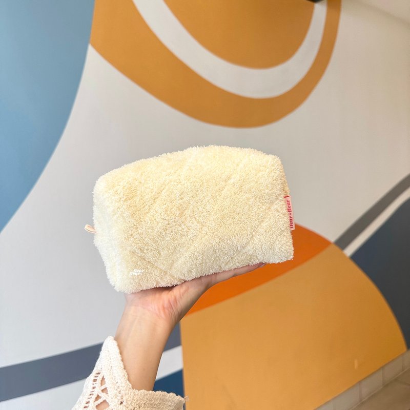 Mellow Terry Pouch - 化妆包/杂物包 - 棉．麻 黄色