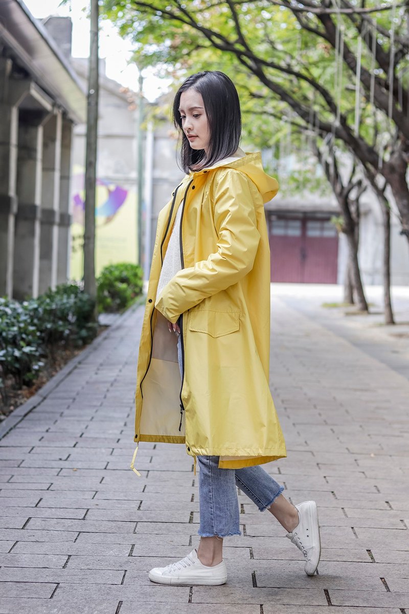 Unni紫色薰衣防水风衣 雨衣  raincoat  雨风衣 防风 防拨水 遮晒 - 女装休闲/机能外套 - 防水材质 紫色