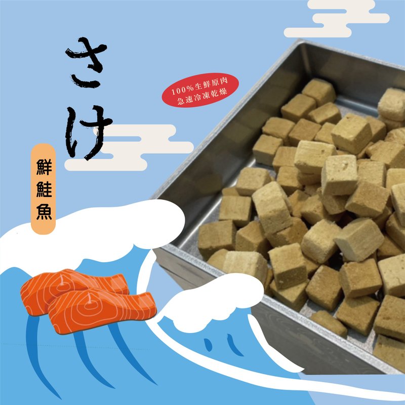 【宠物经典点心】鲜鲑鱼冻干/犬猫适用 - 零食/点心 - 新鲜食材 