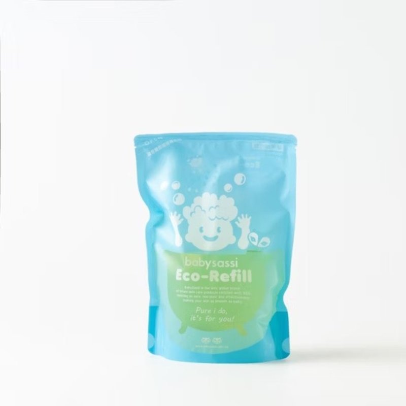 亲子网红推荐【babysassi谁是宝贝】不流泪洗发精补充包-500ml - 其他 - 其他材质 蓝色