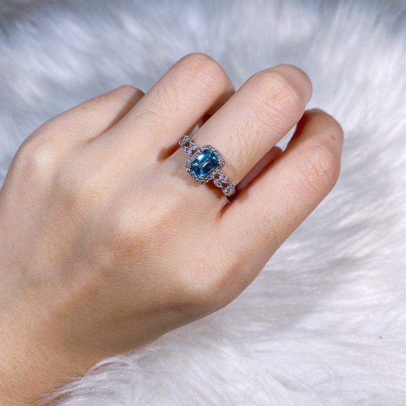 天然风信子 蓝色风信子 目前无现货 下单前请先私询问讯订制 - 戒指 - 宝石 蓝色