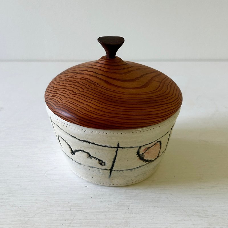 酒盅 白牡蛎 红点 - 碗 - 陶 白色