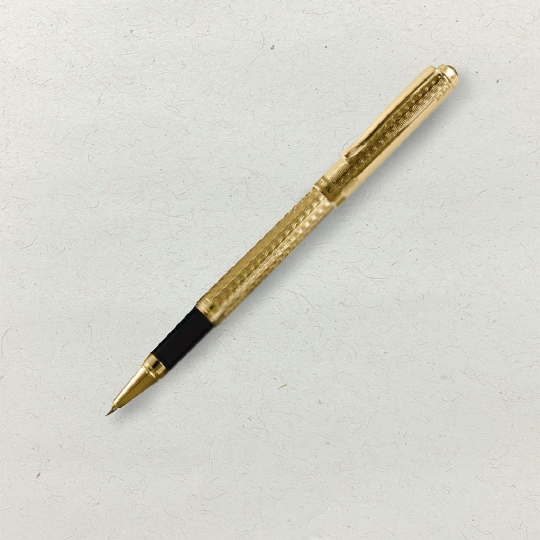 【PLATINUM】白金牌 双色笔尖金夹雕花钢珠笔 WKG-1200(原厂正货) - 钢珠笔 - 其他金属 金色