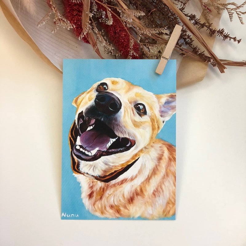 椪柑-明信片 - 卡片/明信片 - 纸 蓝色