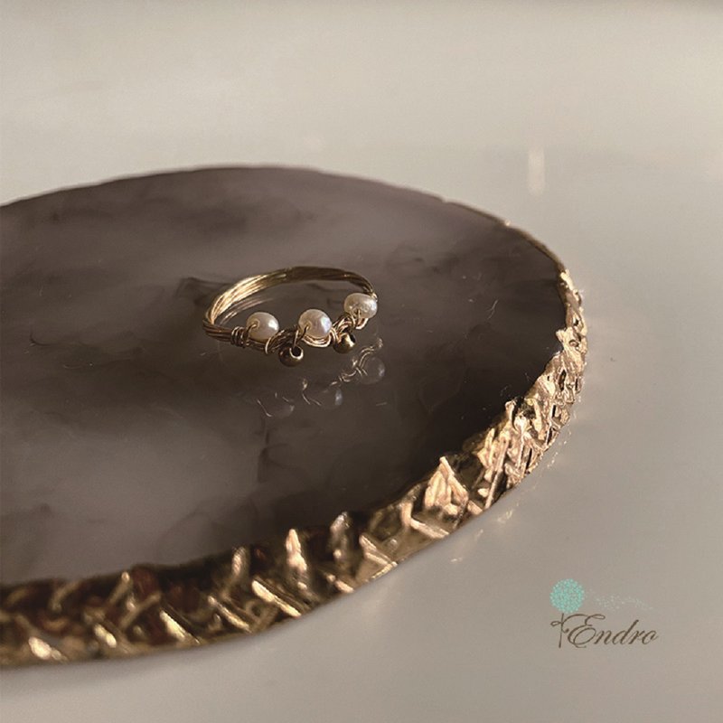 ENDRO ACC 维纳斯珍珠戒指 - 戒指 - 珍珠 白色