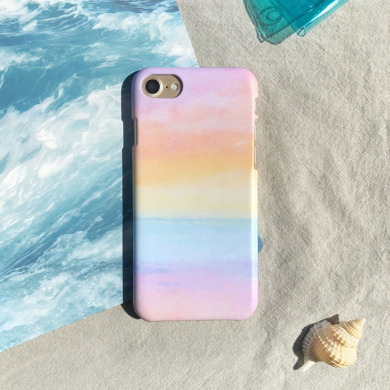 踏浪黄昏-手机壳 硬壳 iphone samsung sony htc zenfone oppo LG - 手机壳/手机套 - 塑料 粉红色