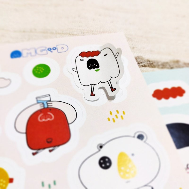 造型贴纸 手帐文具 手帐素材 笔记本 纸胶带 便利贴 姓名贴 文创 - 贴纸 - 纸 粉红色
