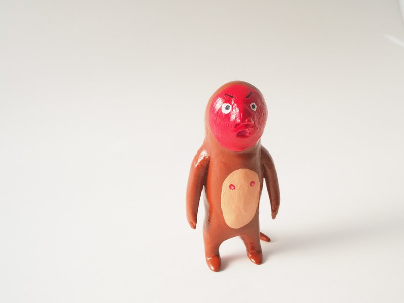 Angry Monkey - 摆饰 - 粘土 红色