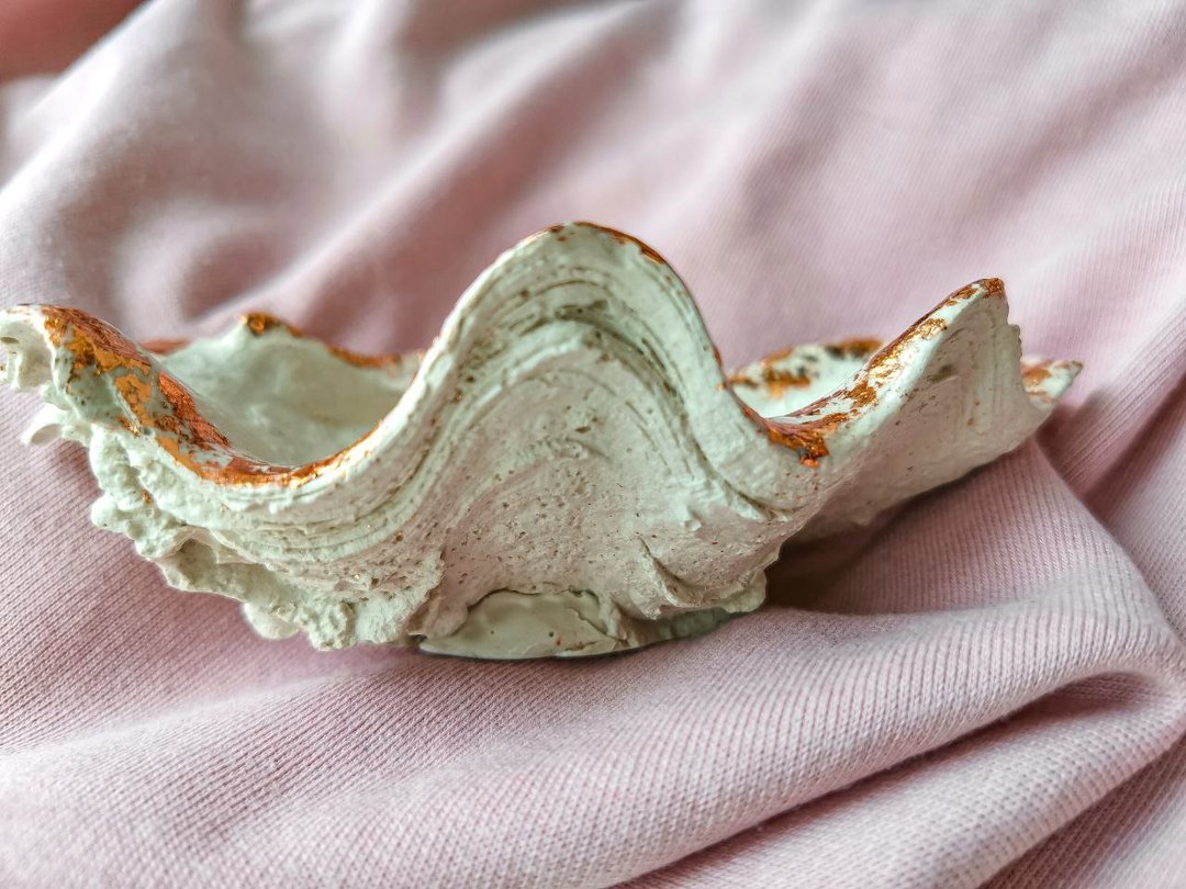 Set of 2 pcs. Stand, candlestick.Organizer.Plaster, handmade.Gift.Original decor - 置物架/篮子 - 环保材料 多色