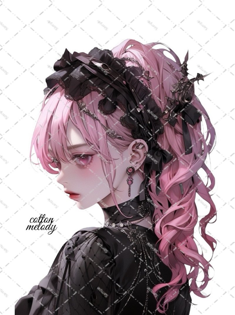 original sticker no.2364 人物贴纸 原创贴纸 原创人物贴纸 装饰贴纸 cotton melody - 贴纸 - 纸 
