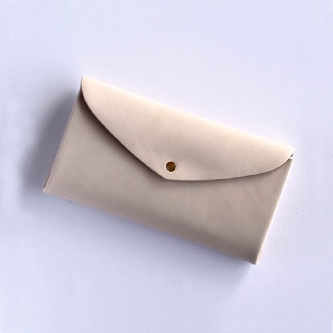 basic long wallet #beige / basic long wallet #beige - 皮夹/钱包 - 真皮 