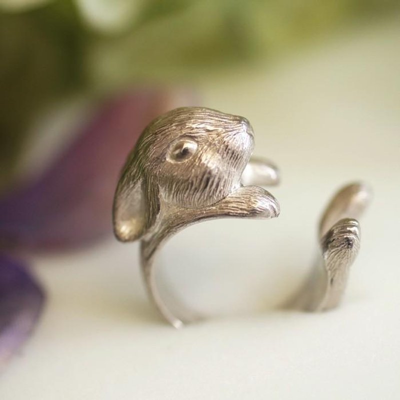White Rabbit ring - 戒指 - 其他金属 银色