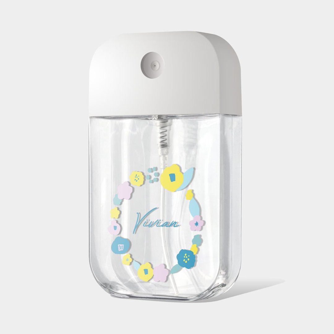 花圈 定制化 酒精瓶 防疫用品 收纳瓶 卡片式 PU056 - 收纳用品 - 塑料 黄色