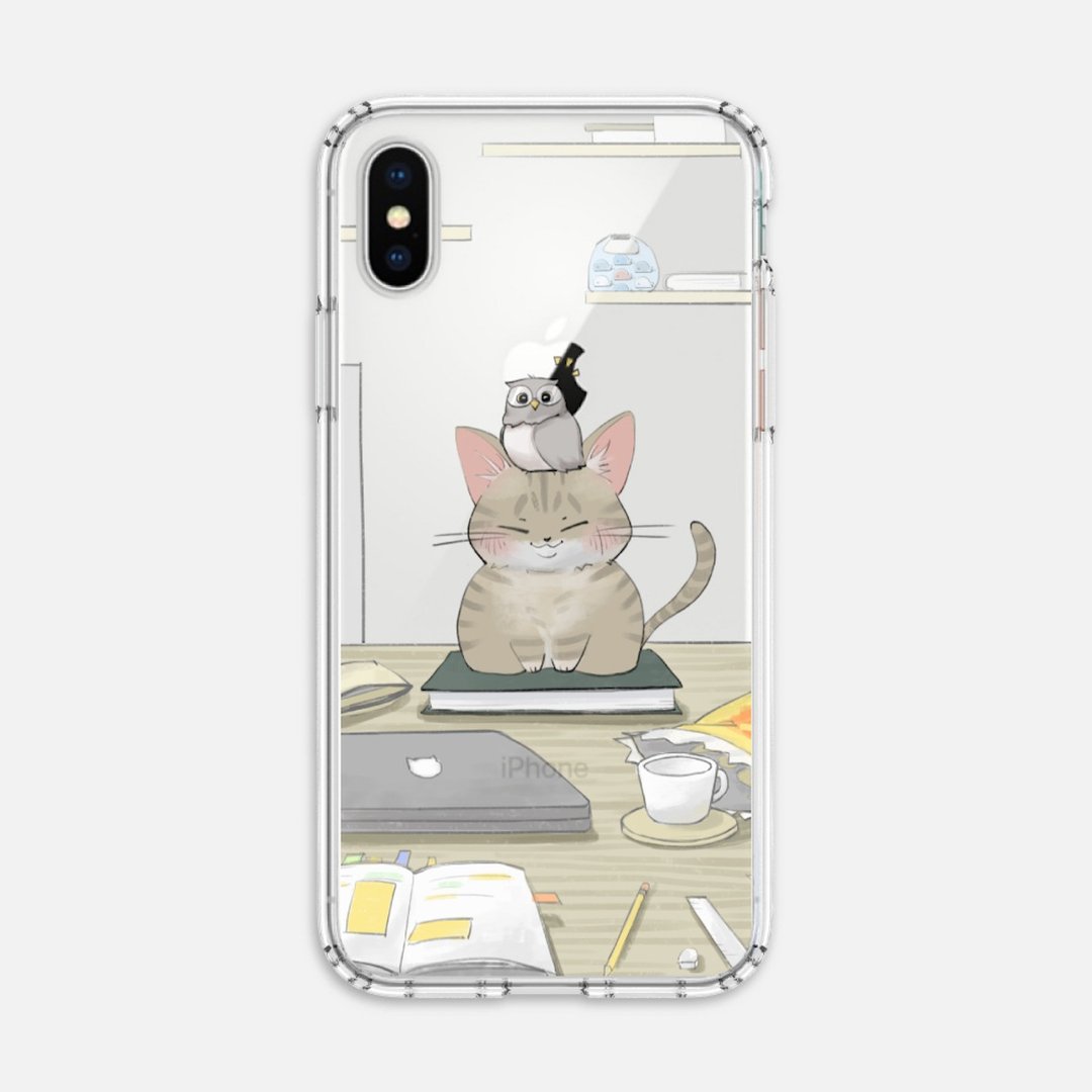 冰晶防摔软壳【猫猫头鹰-天使】iPhone / Samsung 手机壳 保护壳 - 手机壳/手机套 - 塑料 