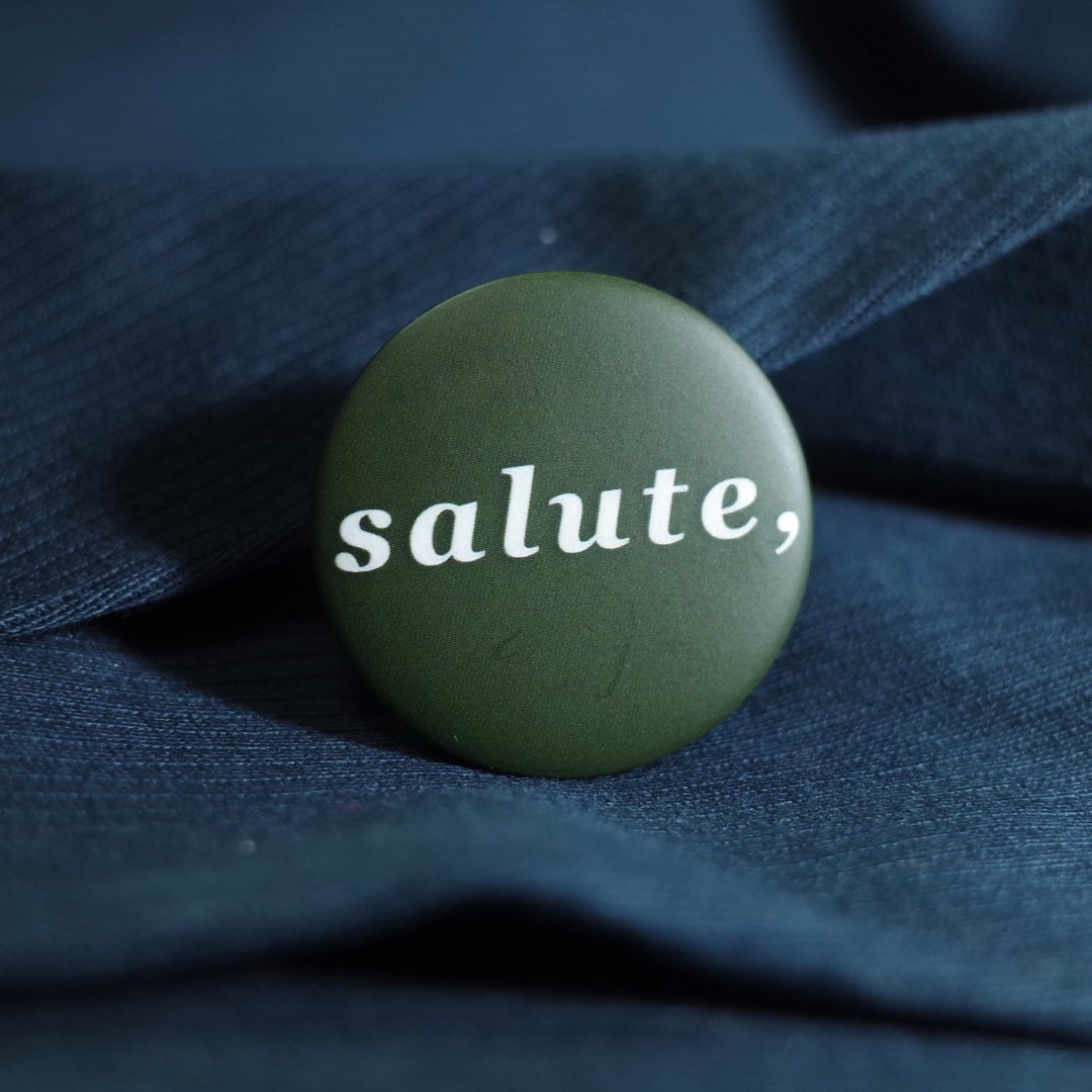 salute致敬 徽章胸章 - 徽章/别针 - 塑料 绿色