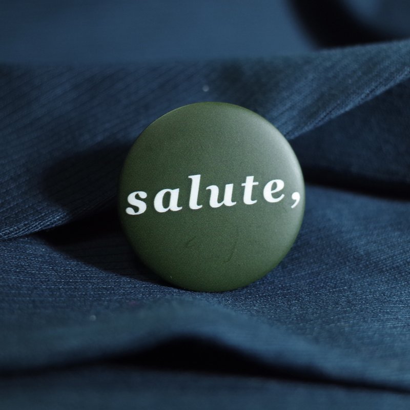 salute致敬 徽章胸章 - 徽章/别针 - 塑料 绿色
