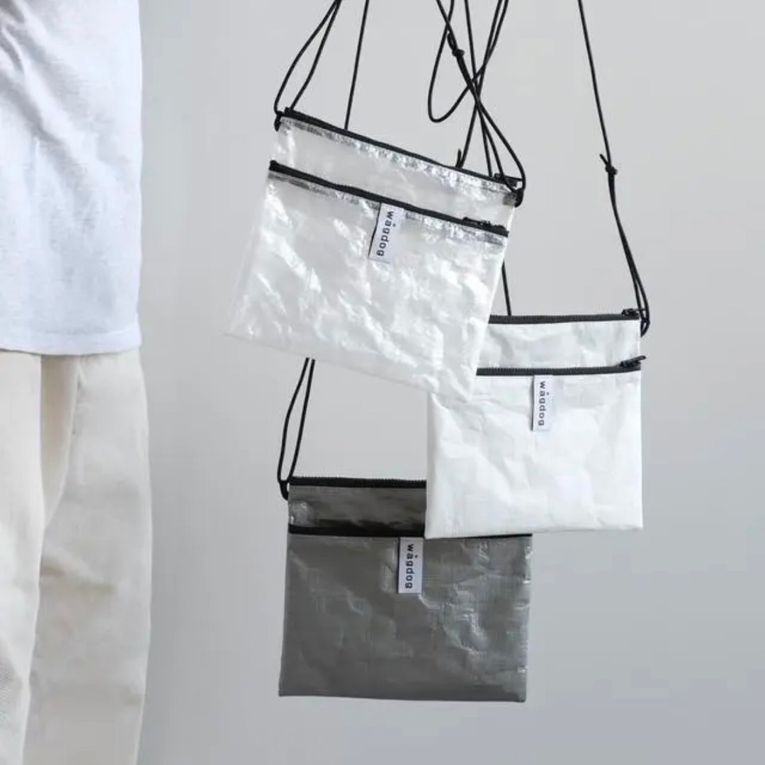 超轻量防泼水聚乙烯 UTILITY Shoulder 随身包 侧背包 - 侧背包/斜挎包 - 尼龙 透明