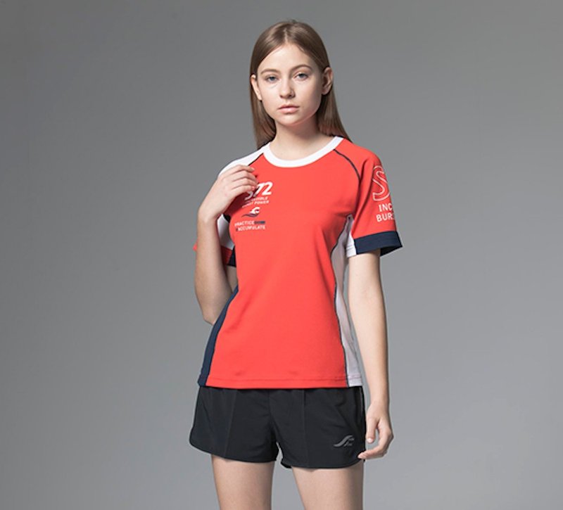 MIT 凉感圆领衫 - 女装运动衣 - 聚酯纤维 多色