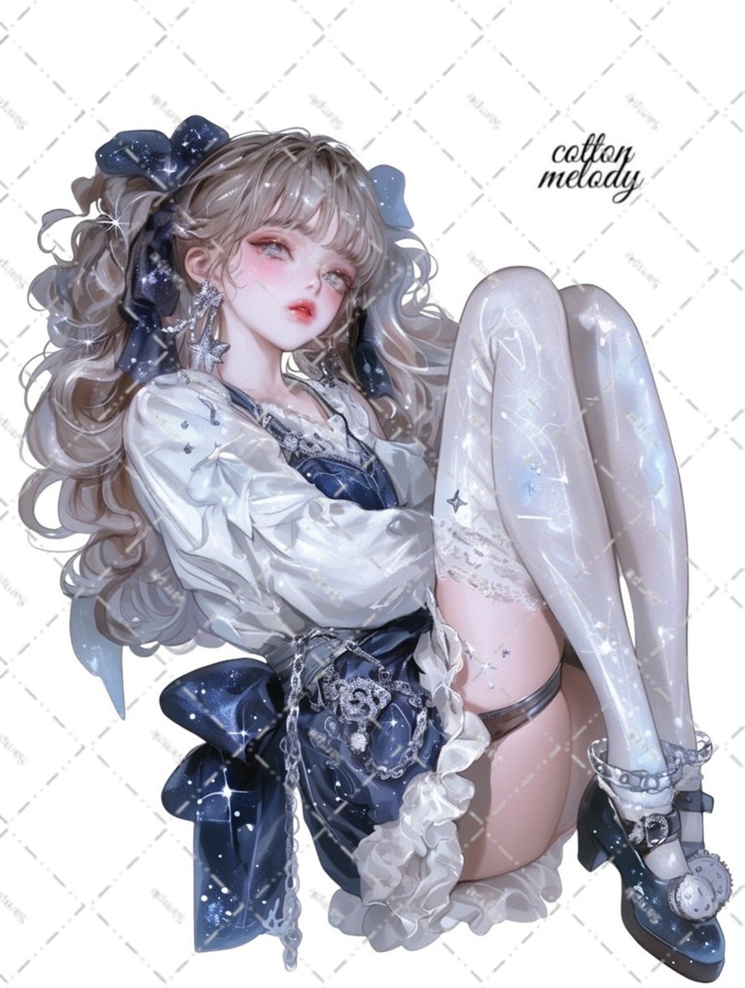 original sticker no.6218 人物贴纸 原创贴纸 人物插画贴纸 女孩贴纸 原创人物贴纸 - 贴纸 - 纸 