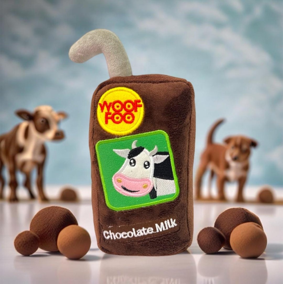 Wooffoo 朱古力牛奶宠物玩具Chocolate Milk - 玩具 - 聚酯纤维 咖啡色