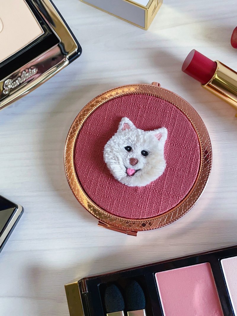 【专属定制礼】可爱风格・宠物刺绣钥匙圈/订制布料/英文名 - 订制抱枕/饰品 - 绣线 多色