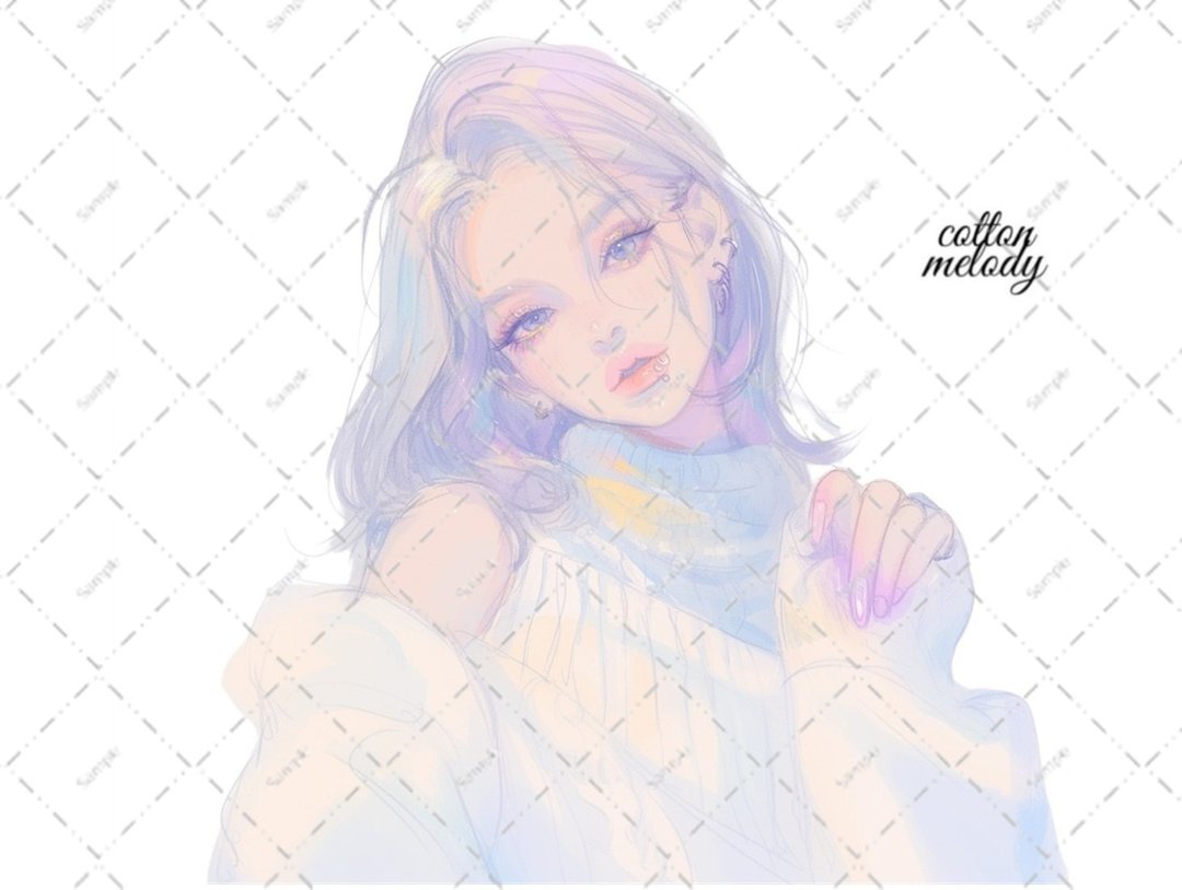 original sticker no.7771 人物贴纸 原创贴纸 人物贴纸 女孩贴纸 原创人物贴纸 - 贴纸 - 纸 
